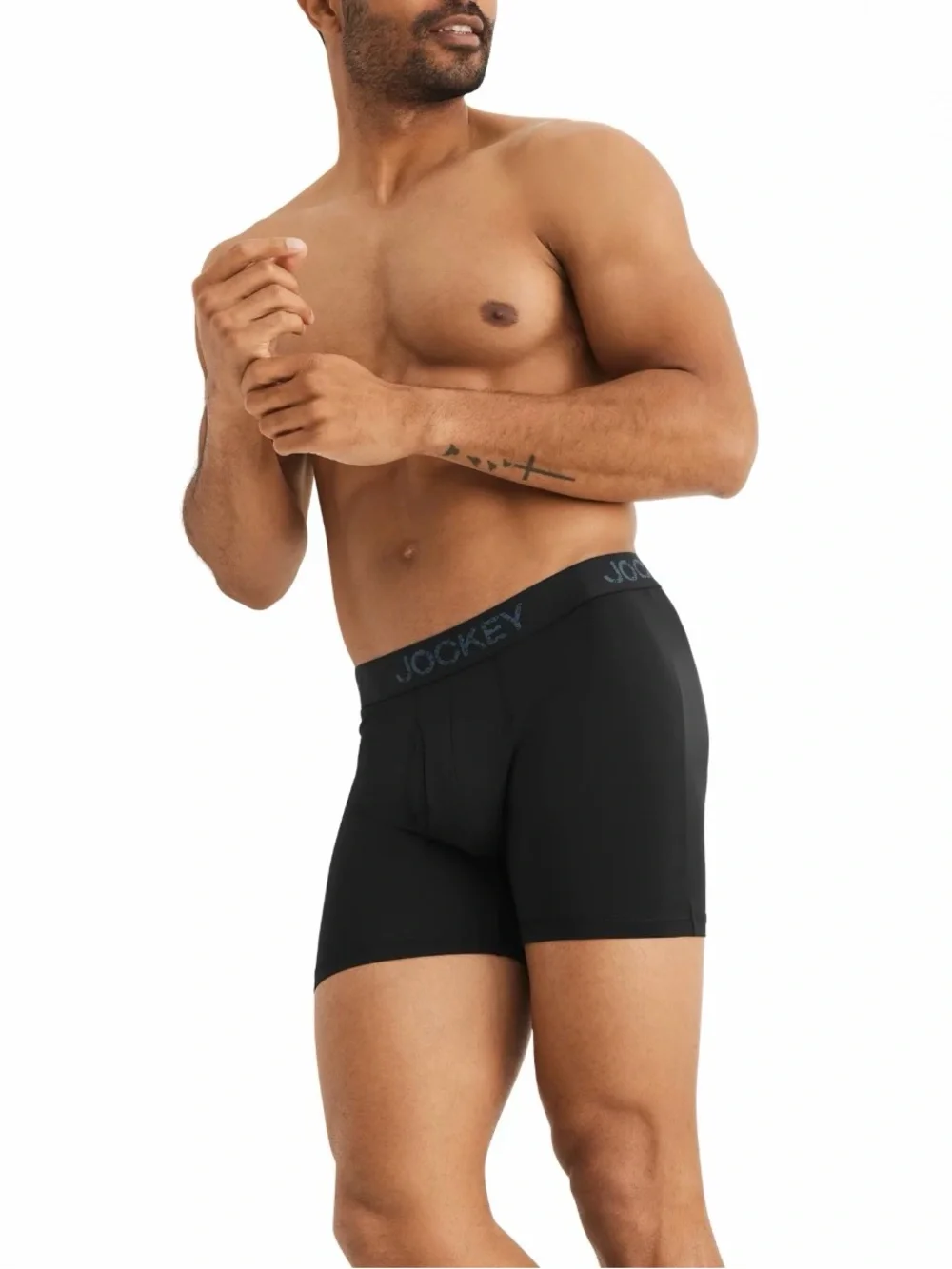 Everyday Active Microfiber Boxer Brief Underwear, 6” Inseam, Pack of 3 - Picture 4 of 7